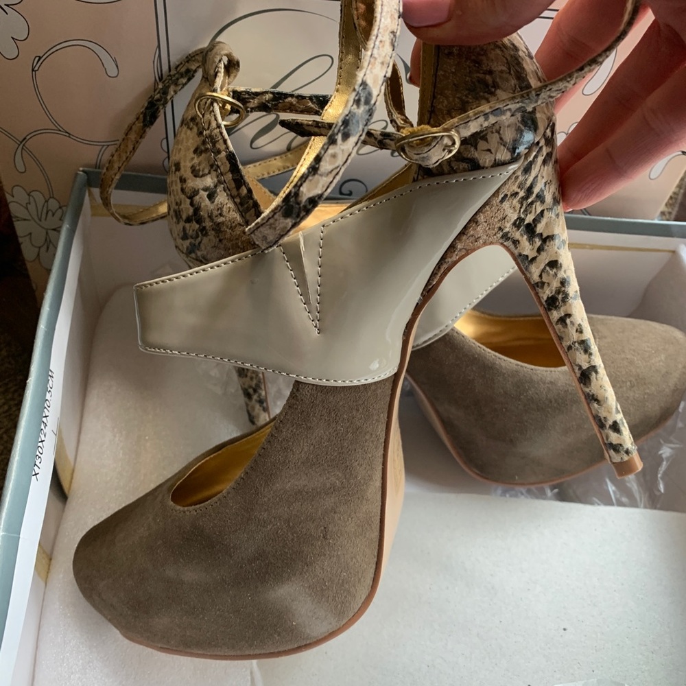 Nib Envy High Heels ( Double Platform) Closed Toes - image 5